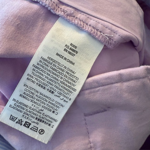 BODEN Lavender 4” High Waisted Chino Shorts Sz 4 - Picture 9 of 9